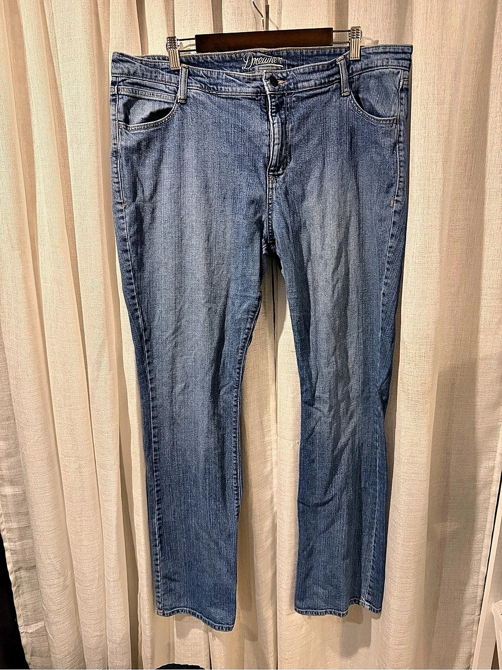Old Navy Straight Leg Jeans Blue Waist 18 Tall